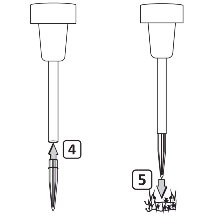 LED Solárna lampa STIK LED/1,2V 40 mAh IP44