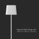 LED Solárna stmievateľná magnetická dotyková nabíjacia stolná lampa LED/5W/5V 3000-6000K 3600 mAh IP65 biela