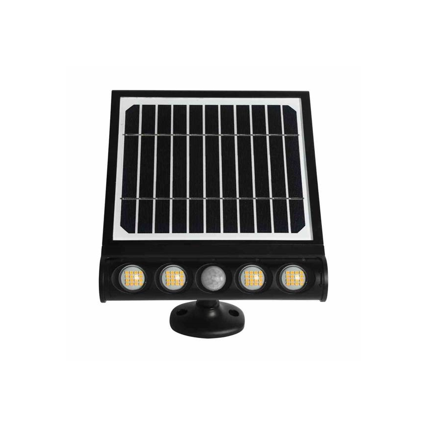 LED Solárna nástenná lampa so senzorom pohybu a súmraku LED/8W/3,7V 4000 mAh 4000K IP65