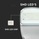 LED Stmievateľná solárna pouličná lampa SAMSUNG CHIP LED/50W/6,4V 4000K IP65 + diaľkové ovládanie