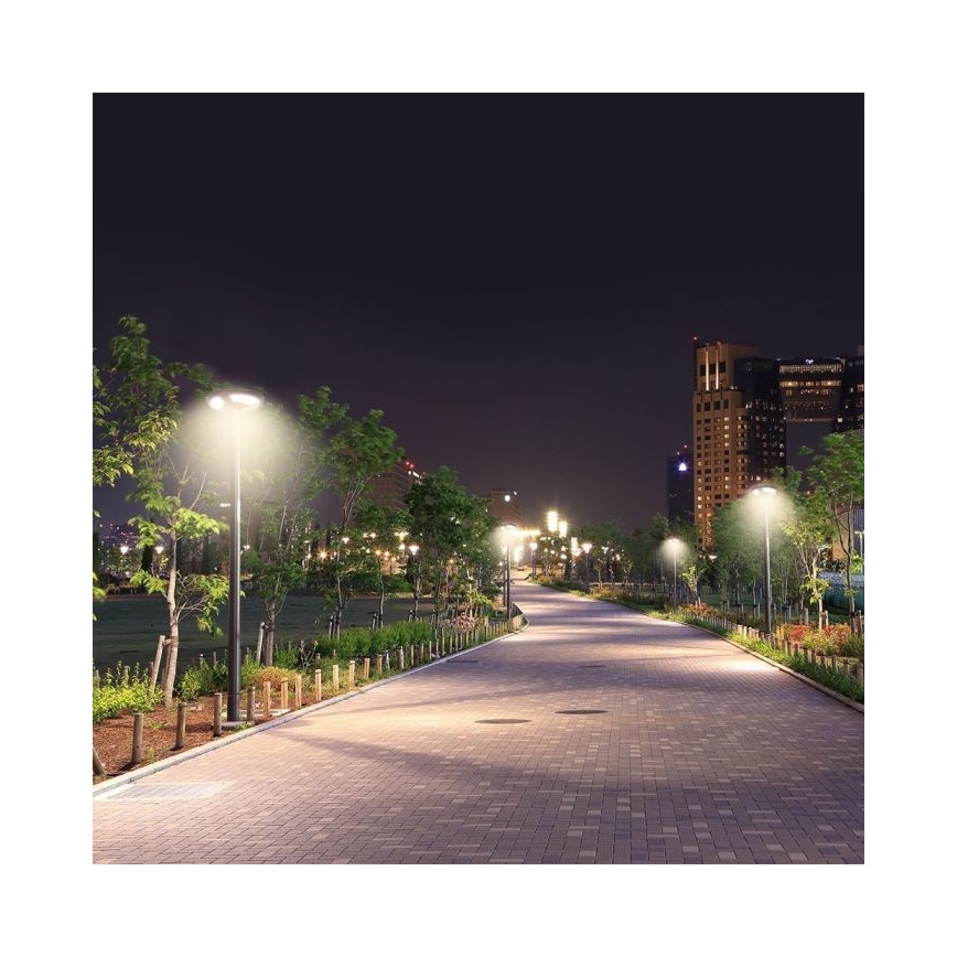 LED Solárna pouličná lampa so senzorom LED/10W/3,2V IP65 4000K 15000 mAh + diaľkové ovládanie