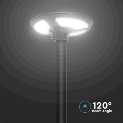 LED Solárna pouličná lampa so senzorom LED/10W/3,2V IP65 4000K 15000 mAh + diaľkové ovládanie