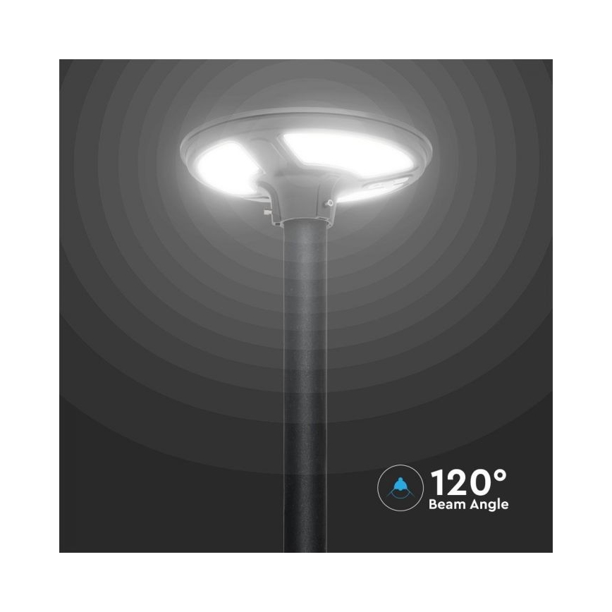 LED Solárna pouličná lampa so senzorom LED/10W/3,2V IP65 4000K 15000 mAh + diaľkové ovládanie