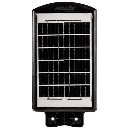 LED Stmievateľná solárna pouličná lampa so senzorom LED/120W/6V 6500K IP65 čierna + diaľkové ovládanie