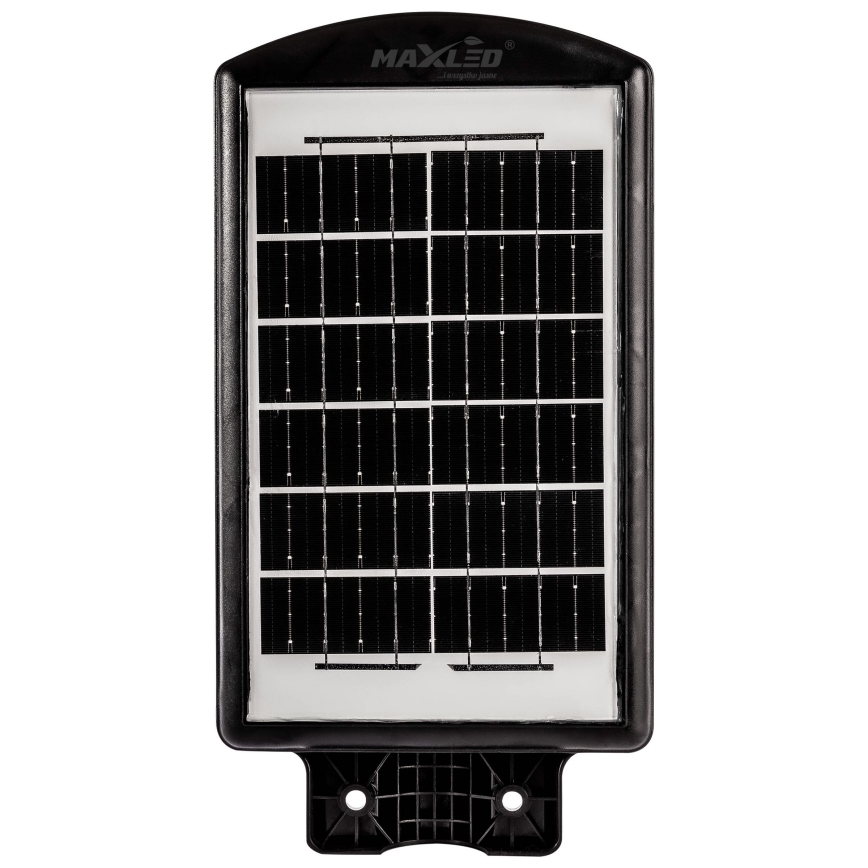LED Stmievateľná solárna pouličná lampa so senzorom LED/120W/6V 6500K IP65 čierna + diaľkové ovládanie