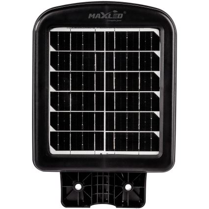 LED Stmievateľná solárna pouličná lampa so senzorom LED/150W/6V 6500K IP65 čierna + diaľkové ovládanie