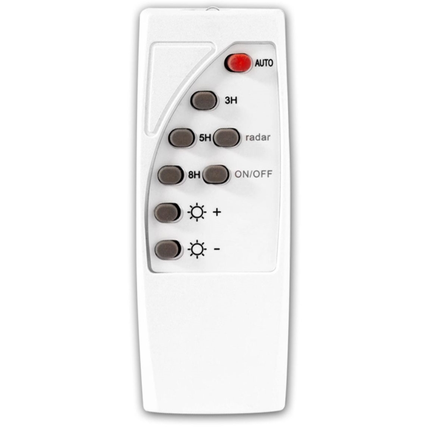 LED Stmievateľná solárna pouličná lampa so senzorom LED/15W/6V 11000 mAh 6500K IP65 čierna + diaľkové ovládanie