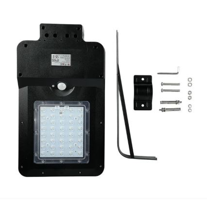 LED Solárna pouličná lampa so senzorom LED/15W/7,4V 4000K IP65 10800 mAh