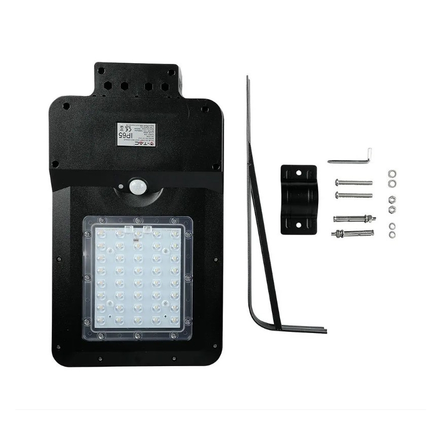 LED Solárna pouličná lampa so senzorom LED/15W/7,4V 4000K IP65 10800 mAh