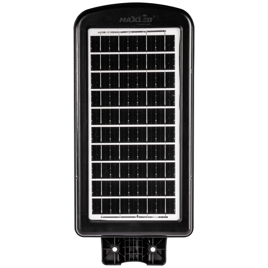 LED Stmievateľná solárna pouličná lampa so senzorom LED/180W/6V 6500K IP65 čierna + diaľkové ovládanie
