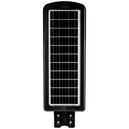 LED Stmievateľná solárna pouličná lampa so senzorom LED/300W/6V 6500K IP65 čierna + diaľkové ovládanie