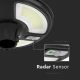 LED Solárna pouličná lampa so senzorom LED/7,5W/3,2V 6500K IP65+diaľkové ovládanie