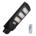 LED Solárna pouličná lampa so senzorom STREET LED/10W/3,2V IP65 + diaľkové ovládanie