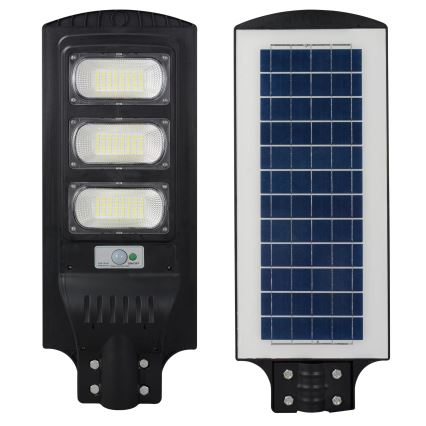 LED Solárna pouličná lampa so senzorom STREET LED/10W/3,2V 10000 mAh IP65 + diaľkové ovládanie