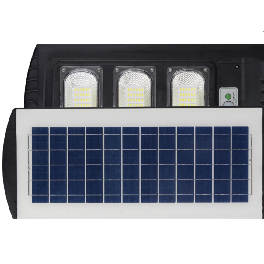 LED Solárna pouličná lampa so senzorom STREET LED/10W/3,2V 10000 mAh IP65 + diaľkové ovládanie