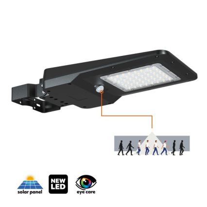LED solárne pouličné svietidlo so senzorom STREET LED/20W/7,4V 3000/4000/6000K IP65 5400 mAh