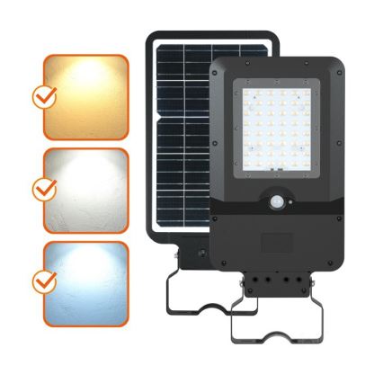 LED solárne pouličné svietidlo so senzorom STREET LED/20W/7,4V 3000/4000/6000K IP65 5400 mAh