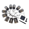 LED Solárna reťaz 10xE12/3,65m 600 mAh IP44 teplá biela