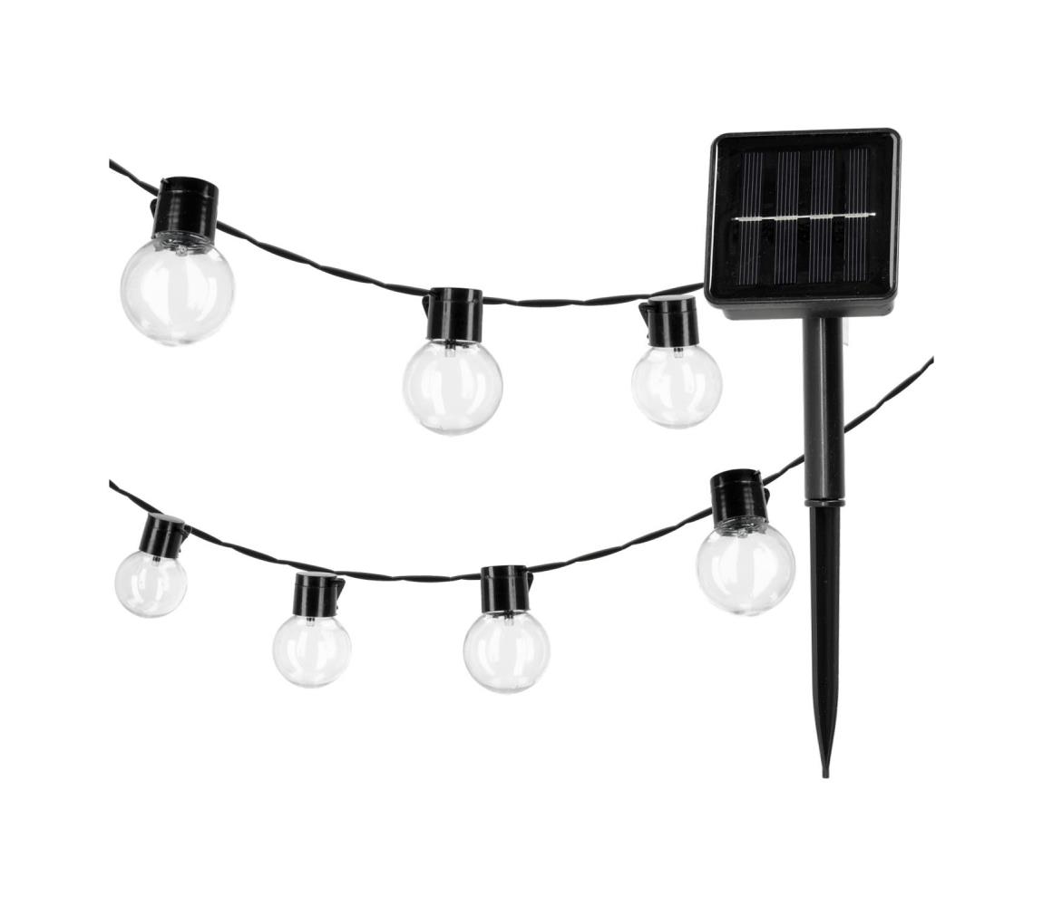 LED Solárna reťaz 30xLED/0,12W/1,2V 1xAA IP44 3000K