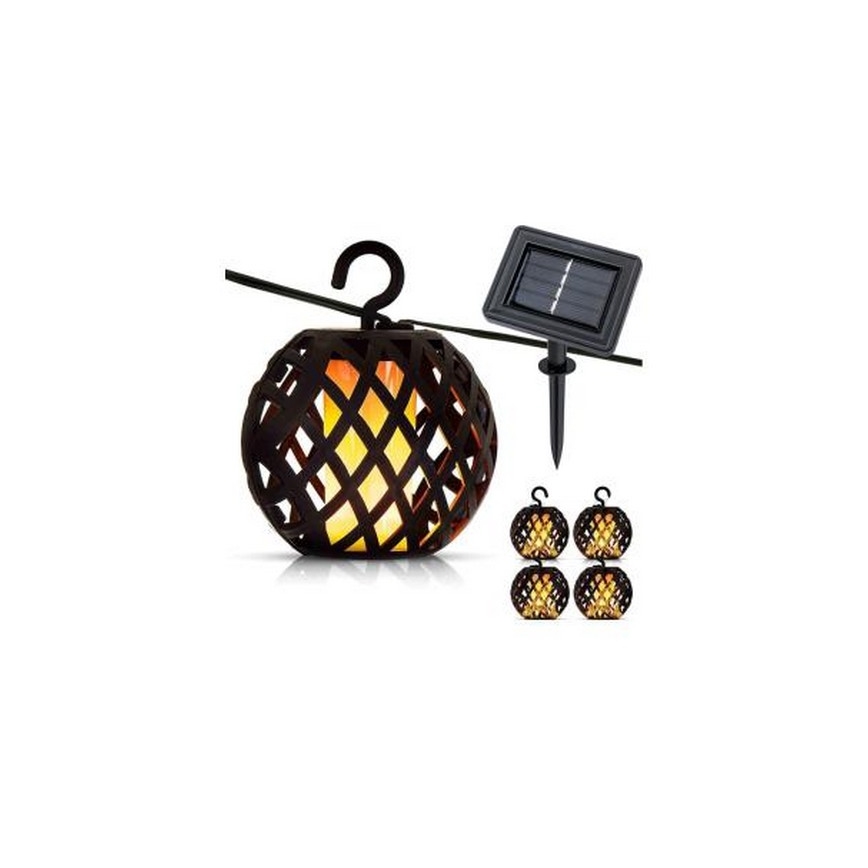 LED Solárna reťaz 60xLED/2m IP44
