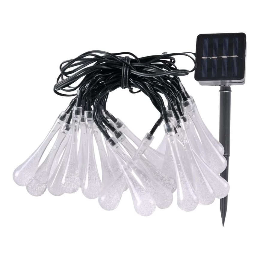 LED Solárna reťaz ICE 30xLED/1,2V 300 mAh IP44