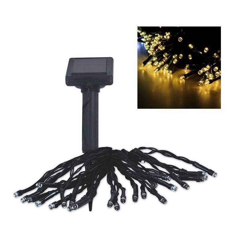 LED Solárna reťaz SHINE 100xLED/1,2V 400 mAh 11, 9 m IP44