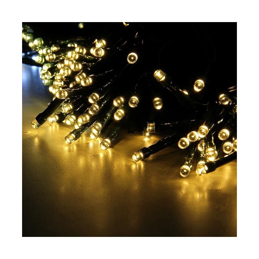LED Solárna reťaz SHINE 100xLED/1,2V 400 mAh 11, 9 m IP44