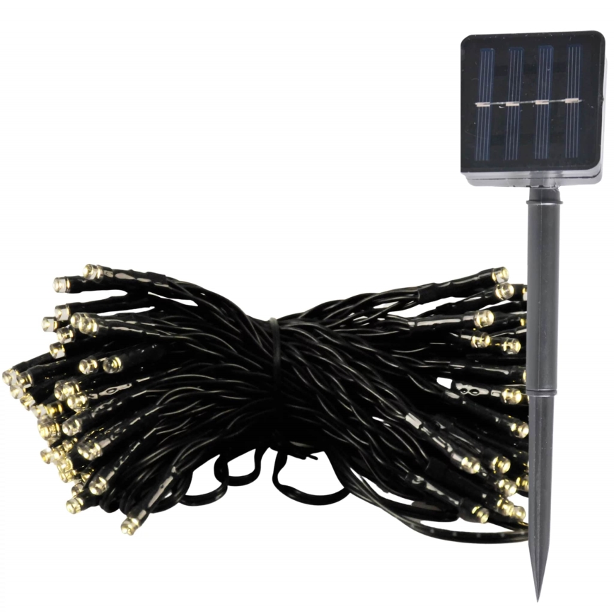 LED Solárna reťaz SHINE 100xLED/1,2V 400 mAh 11, 9 m IP44