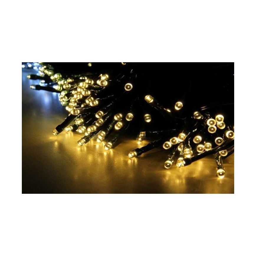LED Solárna reťaz SHINE 100xLED/1xAAA