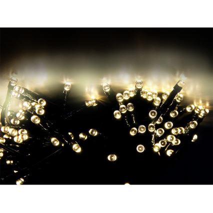 LED Solárna reťaz SHINE 200xLED/1,2V 600 mAh 21,9 m IP44