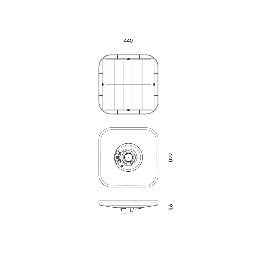 LED solárna pouličná lampa so senzorom SOLSUMI LED/25W/3,2V 3000/4000/6500K IP54 24000 mAh + diaľkové ovládanie