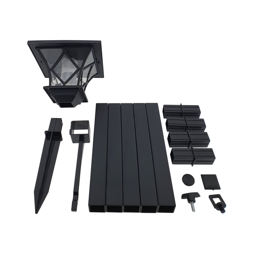 LED Solárna vonkajšia lampa 3v1 LED/1,2V IP44 čierna