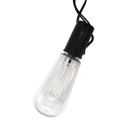 LED Solárna vonkajšia reťaz 10xLED/1,2V 300 mAh 2,2 m IP44