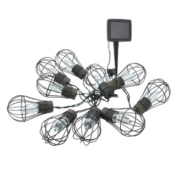 LED Solárna vonkajšia reťaz 10xLED/1,2V 300 mAh 3,8 m IP44