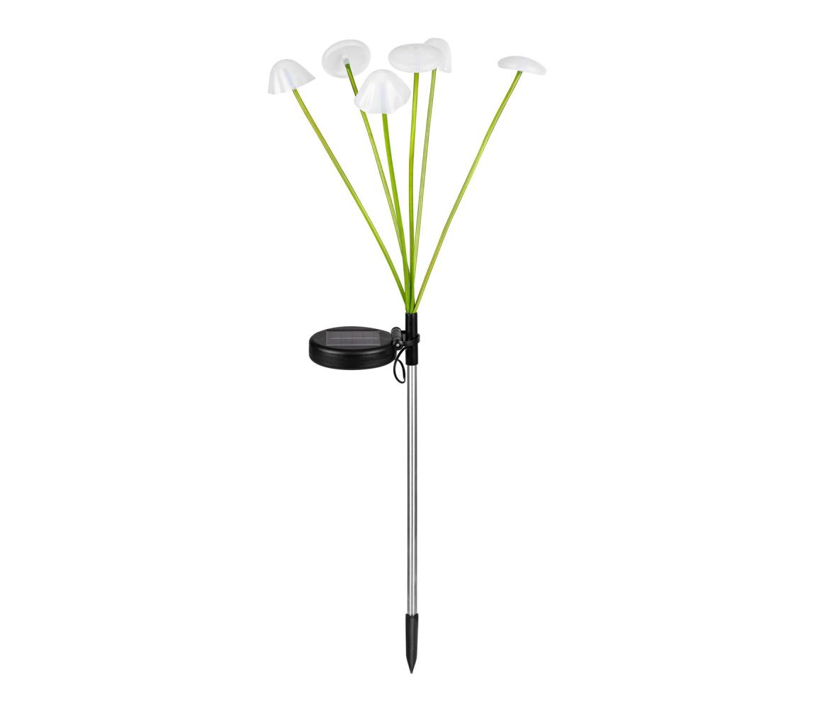 LED solárne dekoračné svietidlo so senzorom 6xLED/1,2V 3000K 72 cm 600 mAh IP44 SOLAR MUSHROOMS