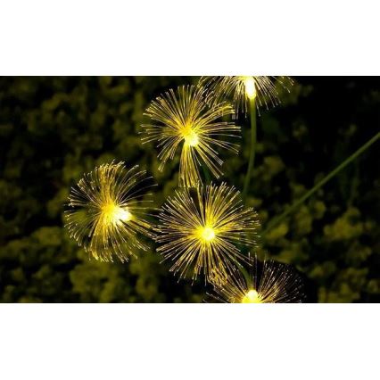 LED Solárne dekoračné svietidlo so senzorom 6xLED/1,2V 3000K 77 cm 600 mAh IP44