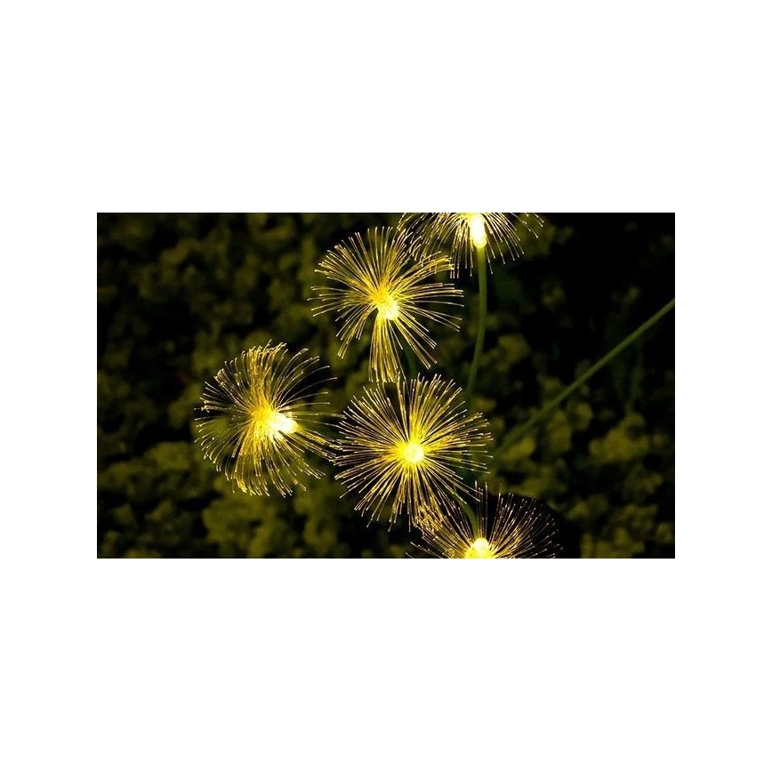 LED Solárne dekoračné svietidlo so senzorom 6xLED/1,2V 3000K 77 cm 600 mAh IP44