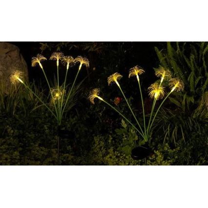 LED Solárne dekoračné svietidlo so senzorom 6xLED/1,2V 3000K 77 cm 600 mAh IP44