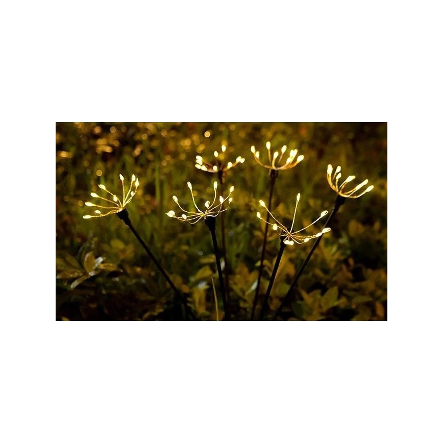 LED solárne dekoratívne svietidlo so snímačom, LED 1,2 V, 3000 K, 73 cm, 600 mAh, IP44