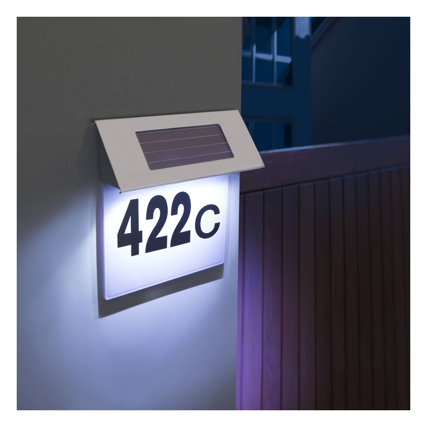 LED Solárne domové číslo LED/1,2V IP44