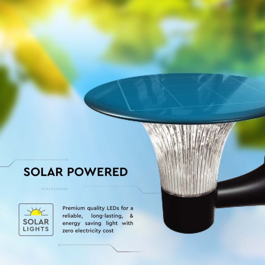 LED Solárne nástenné svietidlo so senzorom LED/15W/3,2V 4000K/6000K IP65 6000 mAh