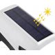 LED Solárne nástenné svietidlo so senzorom KAMERA LED/1W/3,7V IP44 + diaľkové ovládanie