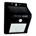 LED Solárne nástenné svietidlo so senzorom LED/0,55W/3,7V 1200mAh 6500K IP65