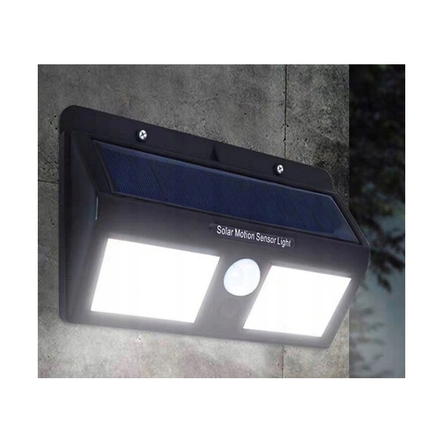 LED solárne nástenné svietidlo so senzorom LED/1,2W/3,7V 1200 mAh IP54