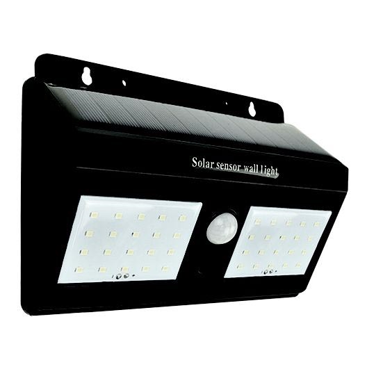 LED Solárne nástenné svietidlo so senzorom LED/1,2W/3,7V 1200mAh 6500K IP65
