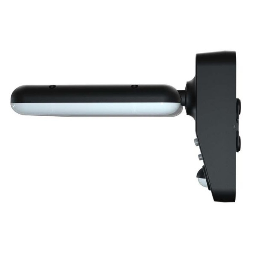 LED Solárne nástenné svietidlo so senzorom LED/15W/3,2V 4000K/6000K IP65 čierna