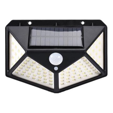 LED Solárne nástenné svietidlo so senzorom LED/1W/3,7V 6500K IP44