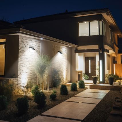 LED Solárne nástenné svietidlo so senzorom LED/1W/3,7V 6500K IP44