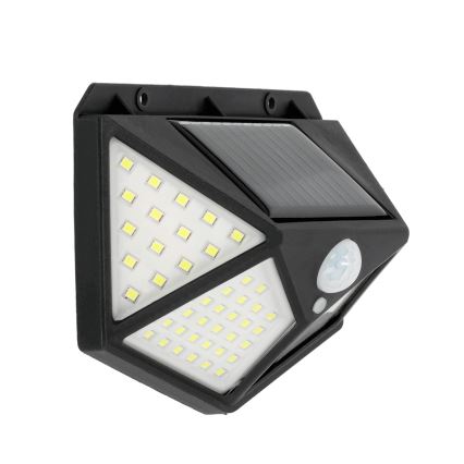LED Solárne nástenné svietidlo so senzorom LED/1W/3,7V 6500K IP44