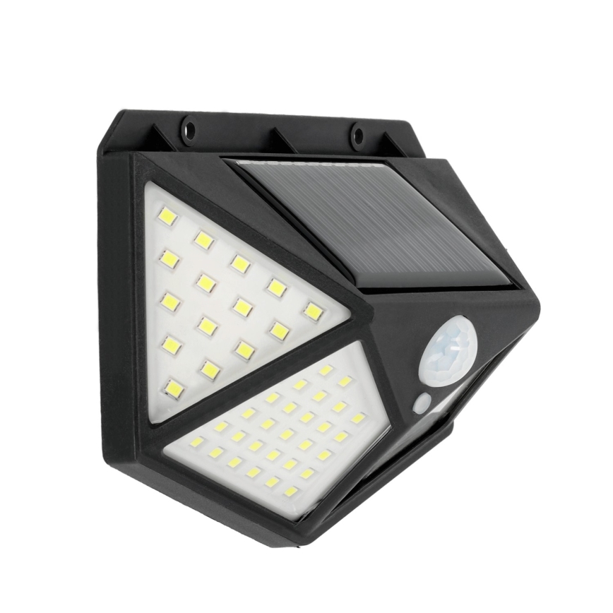LED Solárne nástenné svietidlo so senzorom LED/1W/3,7V 6500K IP44